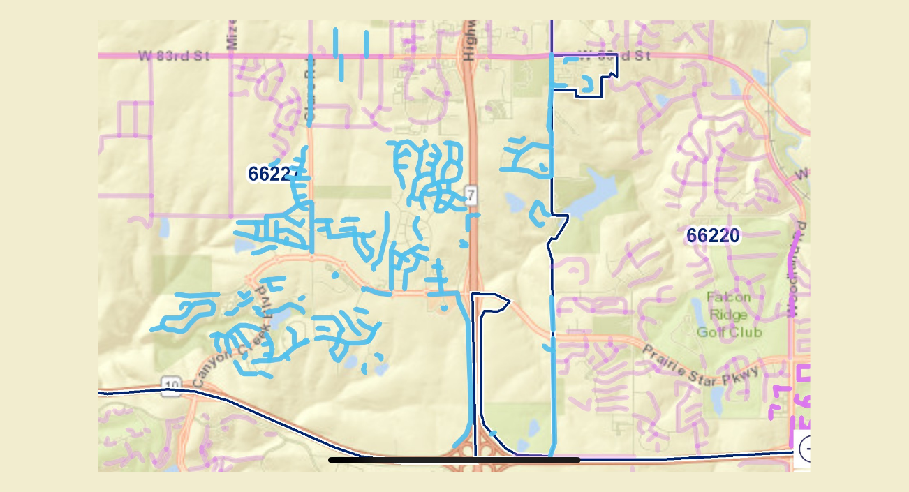Olathe Northwest 2 coverage map